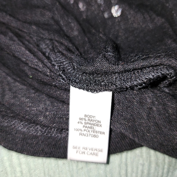 Cato Black and Silver Striped Sequin Tank Top - Picture 5 of 6